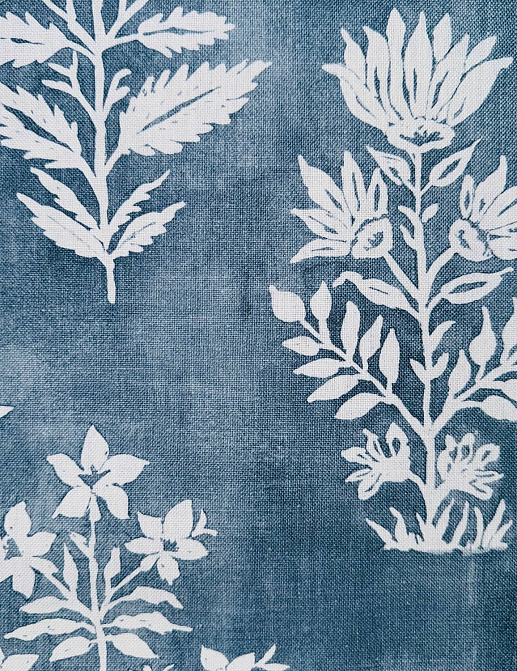 Ткань Galleria Arben Babur FloralBatik/CornflowerBlue