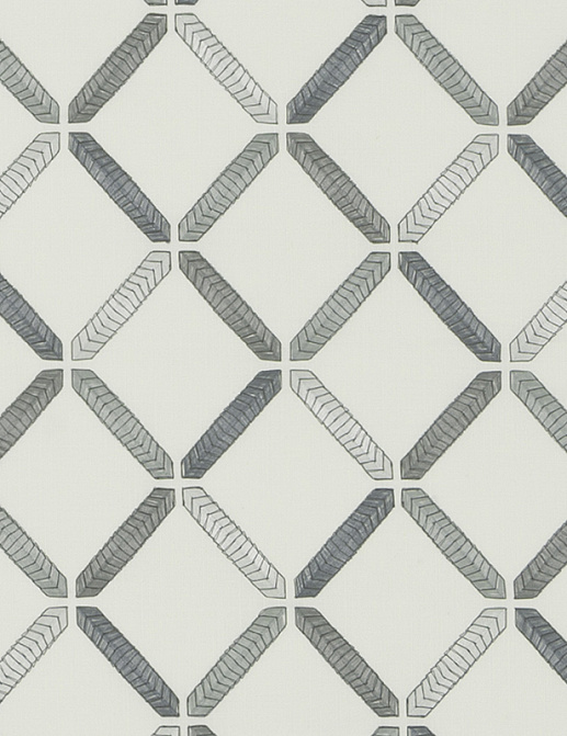 Ткань Duralee Pirouette - Onyx, Dove, Fog DA61796/433