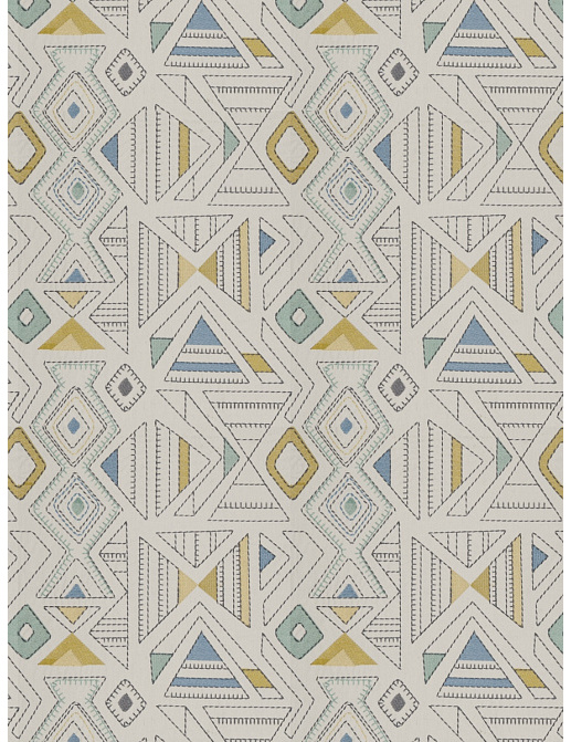 Ткань Fabricut Chromatics Vol.XXV Indigo Agolli geo/Mineral