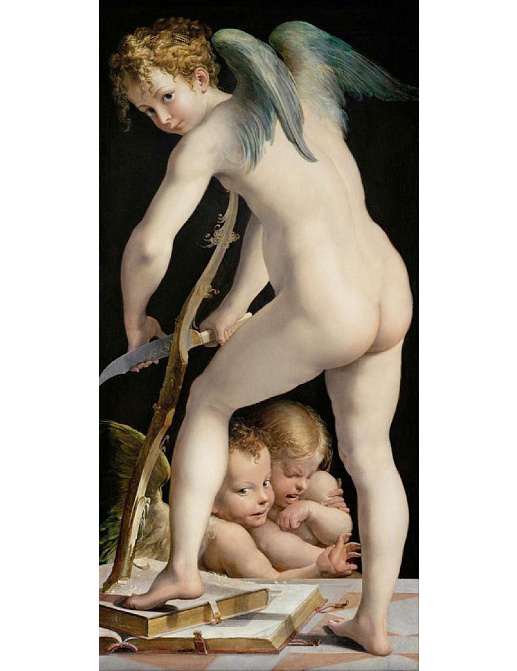 Панно и фотообои Affresco Фрески и фотообои Francesco Mazzola called Parmigianino Bow carving Amor