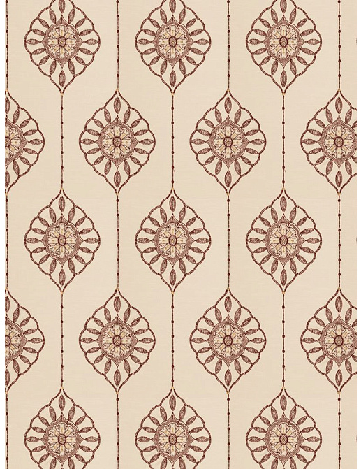 Ткань Fabricut Vignettes Vol.XIII Ruby Taj medallion/Garnet