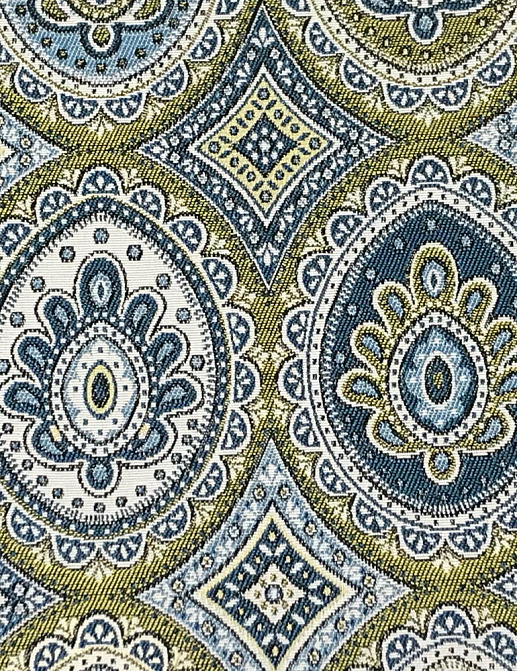 Ткань Galleria Arben Ornament Maui/898-Turquoise-Pistachio