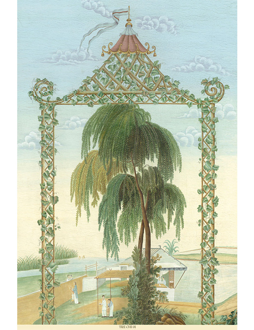 Панно и фотообои Iksel Scenic & Architectural Wallpapers Treillage Chinoiserie TRE CHI01