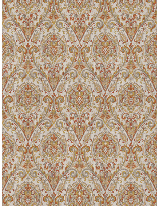 Ткань Fabricut Chromatics Vol.XXV Coral Allusion Damask/Autumn