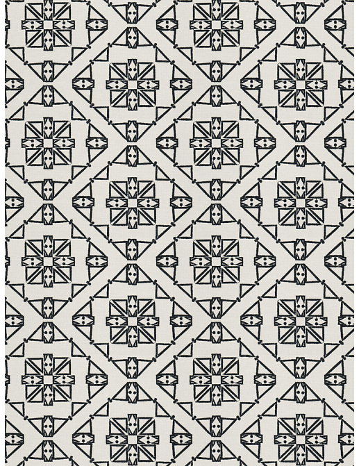 Ткань Fabricut Nate Berkus-Color Vol.II Tuxedo Olea/Black and white