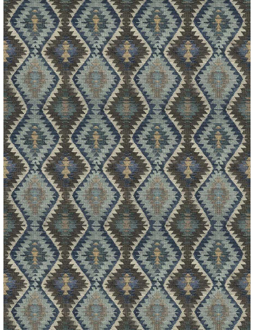 Ткань Fabricut Natural Nuances Vignettes Night ParodiaKilim/Indigo