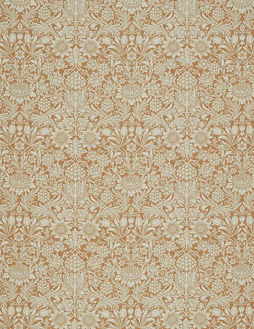 Ткань William Morris At Home Kelmscott Gardens Volume I Sunflower/Madder