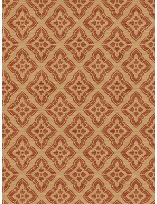 Ткань Fabricut Isabelle De Borchgrave-Color Canyon Stucco diamond/Canyon