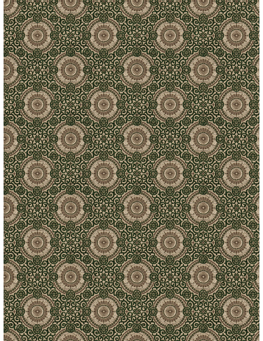 Ткань Stroheim Color Gallery Malachite Raphael's medallion/Malachite