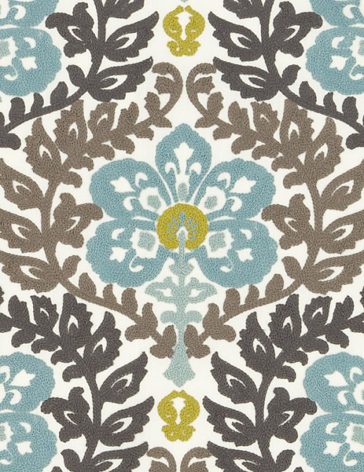 Ткань Duralee Pirouette - Aquarmarine, Seaglass, Mermaid DA61794/680