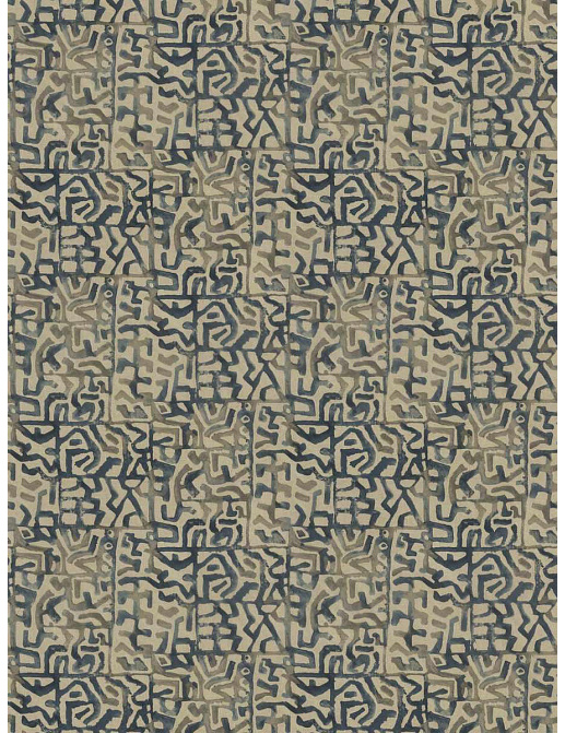 Ткань Fabricut Natural Nuances Vignettes Night Areca/Denim