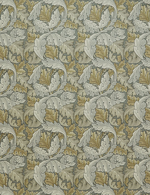Ткань William Morris At Home Kelmscott Gardens Volume I Acanthus Velvet/Flint