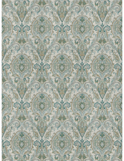 Ткань Fabricut Chromatics Vol.XXV Resort Allusion Damask/Jadestone