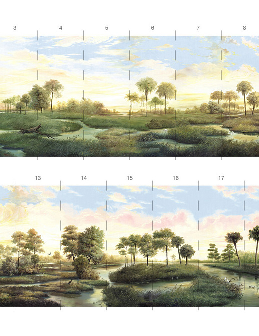 Обои Paul Montgomery Studio Book of Murals (Mural Sources) PN-020-LC