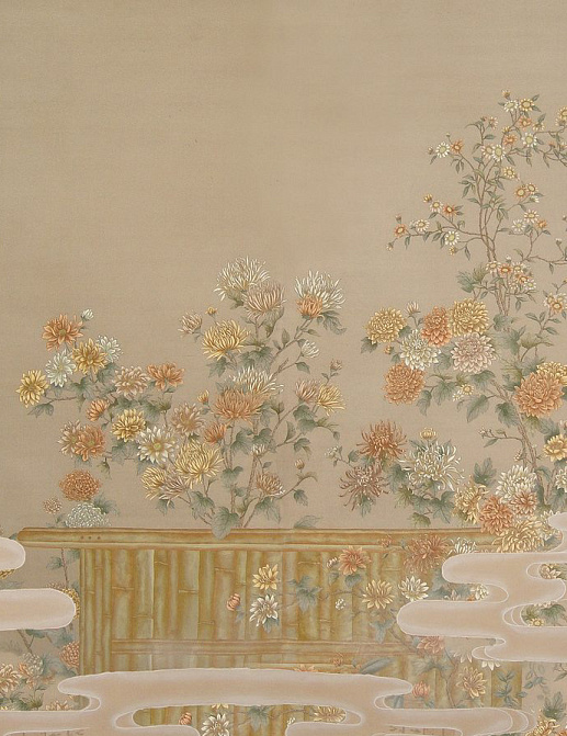 Обои Paul Montgomery Studio Fine Painted Wallpapers Chrysantha