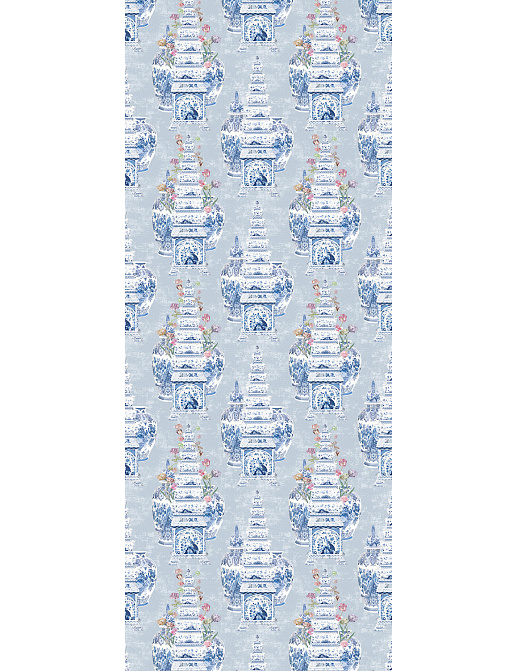 Обои Nicolette Mayer Royal Delft Masterpieces-Tulips-Gray