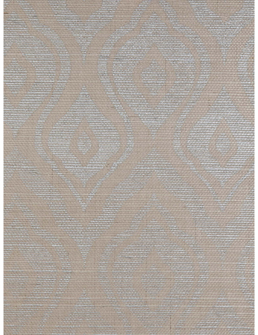 Обои Holland & Sherry Five Nations Printed Grasscloth Collection DEWP7088/Conesus Pewter