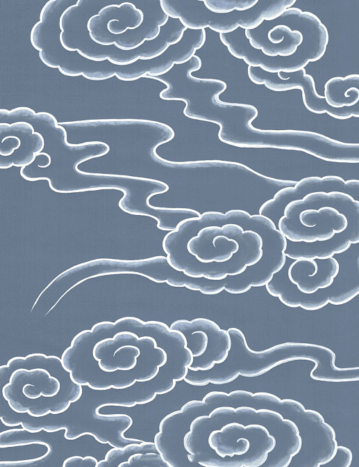Обои Paul Montgomery Studio Murals For Unique Walls Celeste Blue/Blue