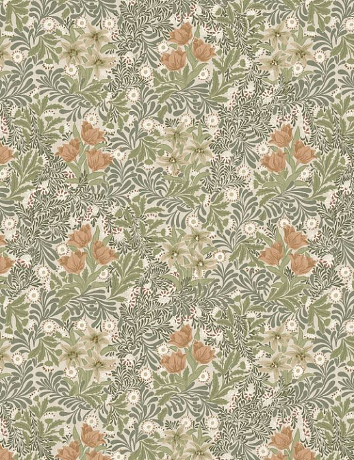 Ткань William Morris At Home Flora & Foliage Volume I Bower/Fern