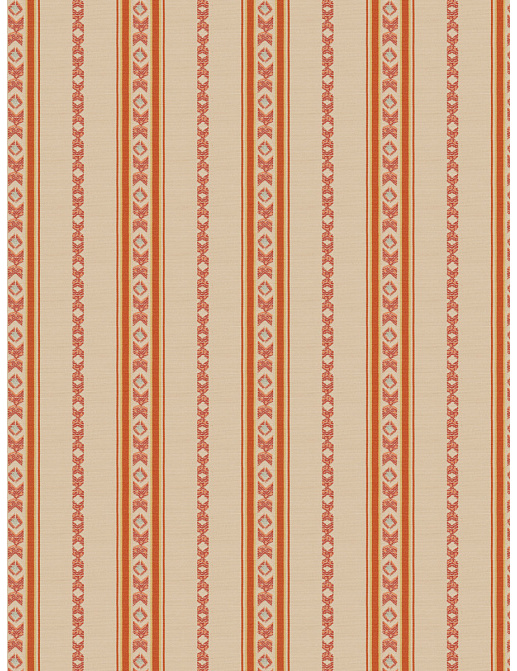 Ткань Fabricut Isabelle De Borchgrave-Color Canyon Regal stripe/Canyon