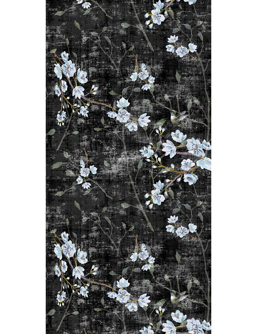 Обои Nicolette Mayer Blossom Chinoiserie Blossom Fantasia/Black Blue
