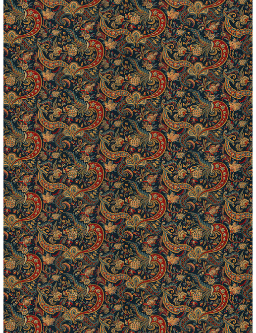 Ткань Fabricut Chromatics Vol.XXIV Navy Crown and anchor/Jewel