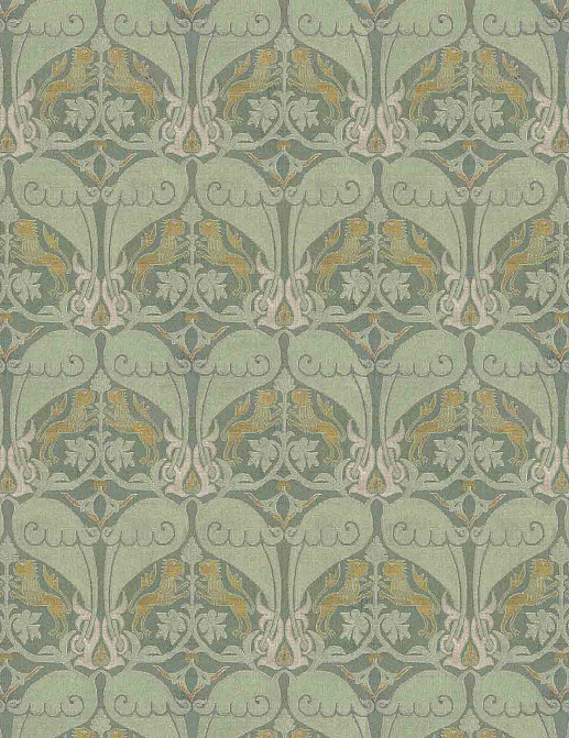Панно и фотообои Iksel Repeat Design Wallpapers Nasrid Lions RW916/cr60/Sage
