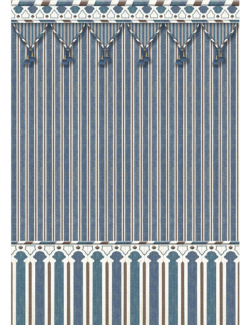 Панно и фотообои Iksel Scenic & Architectural Wallpapers Kubilai's Tent Blue