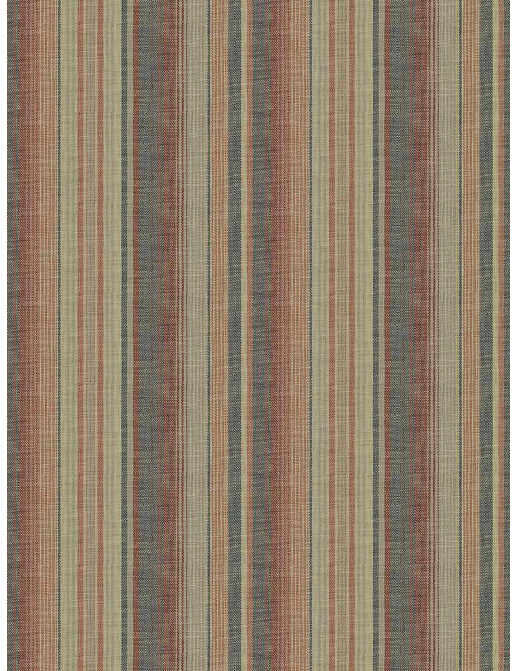 Ткань Fabricut Checks&Stripes Avalon Lane Wildfire/HennaBlue