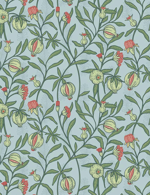 Ткань Marufabrics Florium Granate