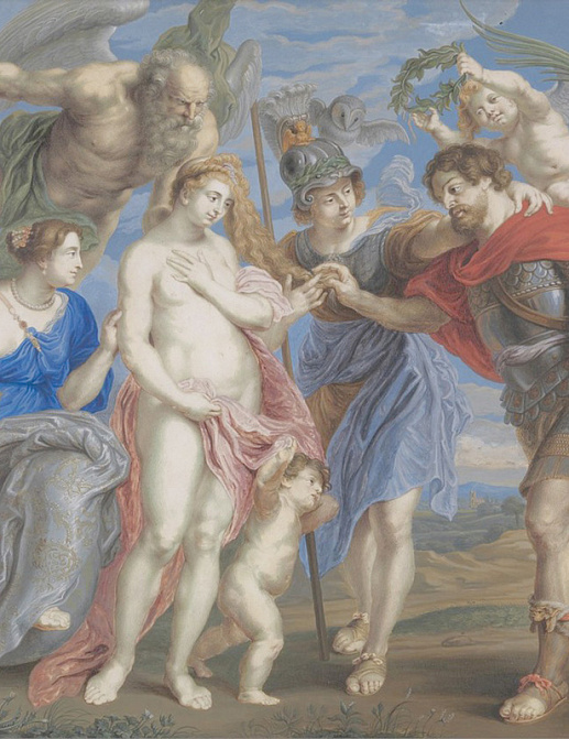 Панно и фотообои Affresco Фрески и фотообои Bernard Lens Victorious Hero Takes Occasion to Conclude Peace