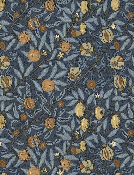 Ткань William Morris At Home The Forager FruitVelvet/Midnight