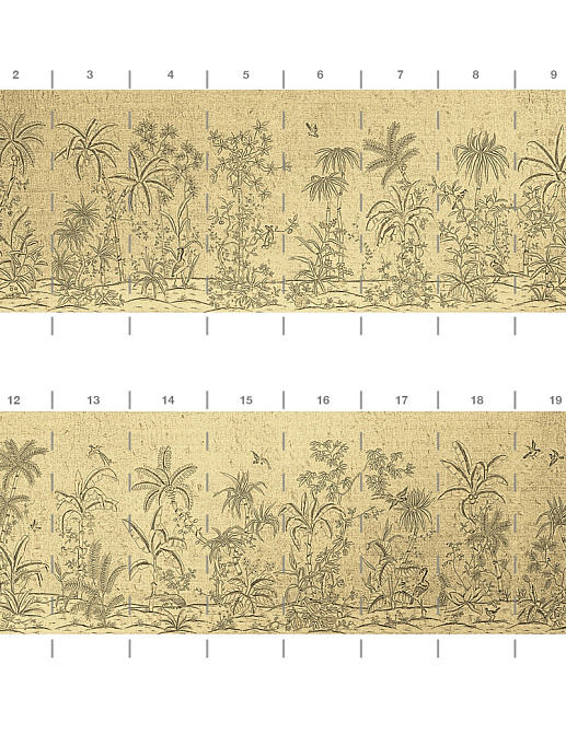 Панно и фотообои Paul Montgomery Studio Complete Collection Trevarez Toille Gold