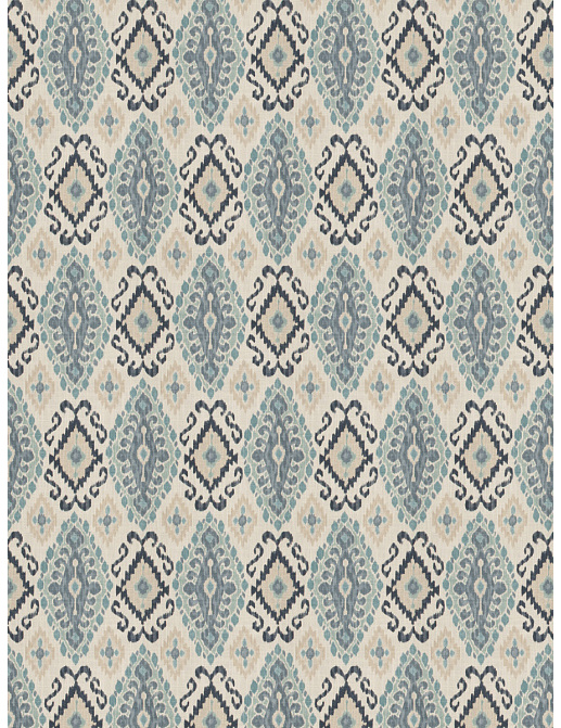 Ткань Fabricut Chromatics Vol.XXV Indigo Scansion/Lagoon