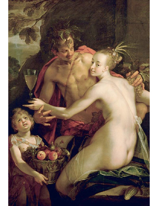 Панно и фотообои Affresco Фрески и фотообои Hans von Aachen Bacchus Ceres and Amor