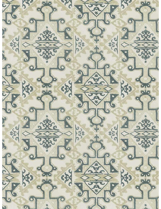 Ткань Fabricut Natural Nuances Vignettes Juniper Feldiance/Jade