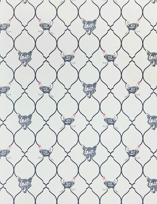 Обои Barneby Gates Book vol.2 BG0900102/Fox & Hen/Charcoal on Parchment