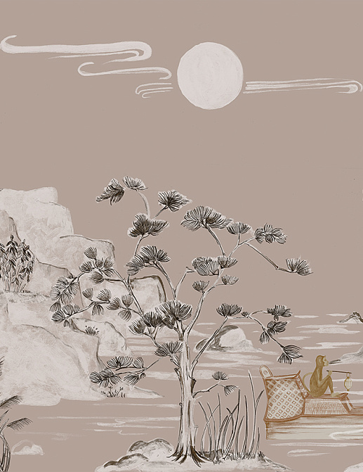 Панно и фотообои Faboie Silk Painting I F-SN3002