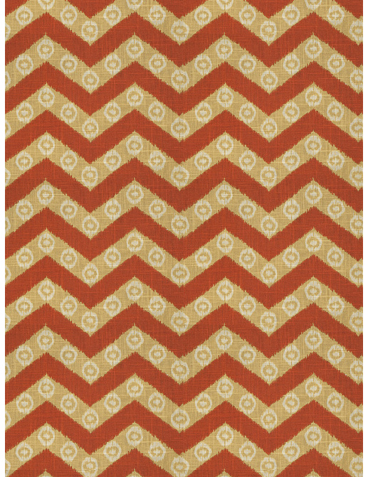 Ткань Fabricut Isabelle De Borchgrave-Color Canyon Chevron kimono/Canyon