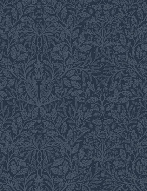 Ткань William Morris At Home The Forager AcornVelvet/Midnight