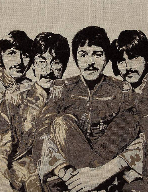 Ткань Andrew Martin The Beatles FAB4 Large/Ecru
