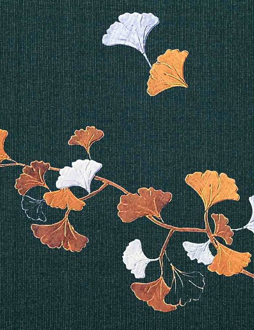 Панно и фотообои Misha Asia Ginkgo/Blue Petrolio