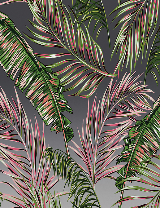 Панно и фотообои Yo2 Luminous Palms LP1.06/Silver