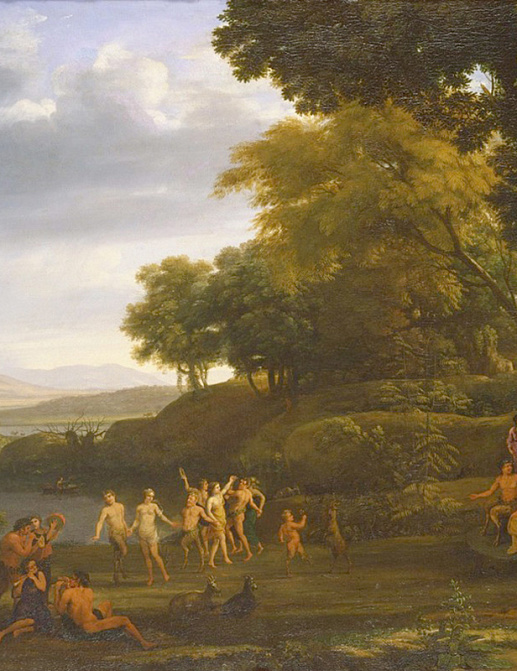 Панно и фотообои Affresco Фрески и фотообои Claude Lorrain Landscape with Dancing Satyrs and Nymphs