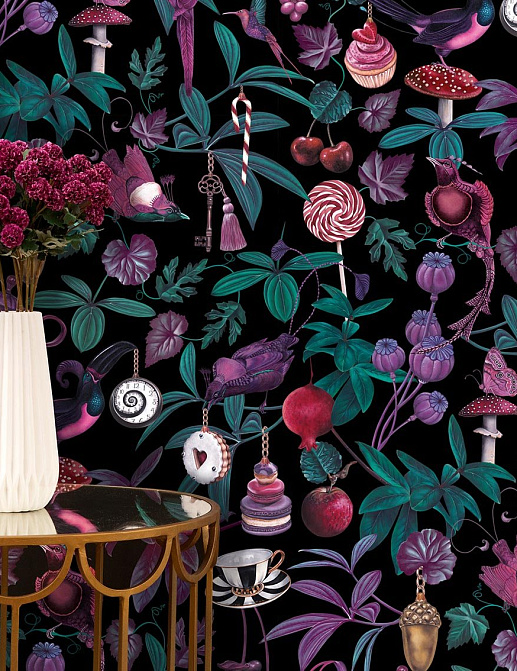 Обои Witch & Watchman Wallpaper Collection Belladonna Dark