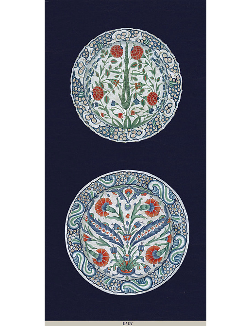 Панно и фотообои Iksel Scenic & Architectural Wallpapers Iznik Plates IP07