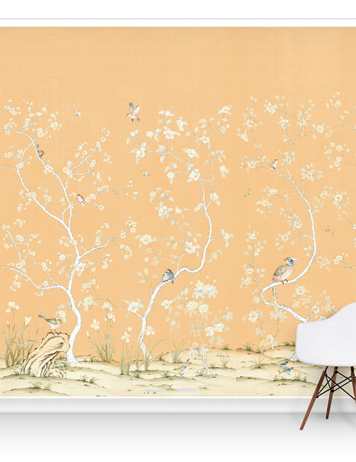 Обои Paul Montgomery Studio Murals For Unique Walls Lavena/Orange