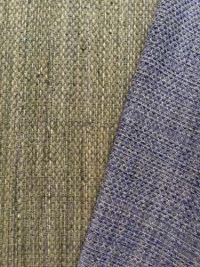 Ткань Bisson Bruneel Panama Cuba Panama-Bleu/Moutarde