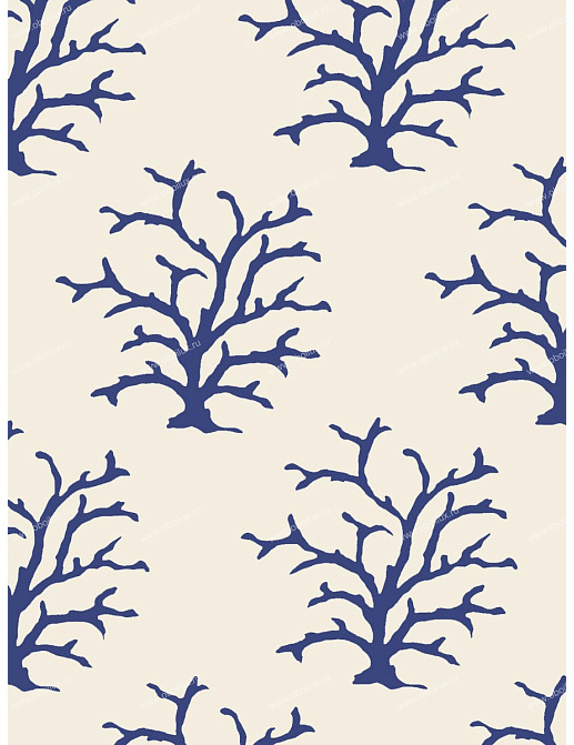 Обои Stroheim Dana Gibson Coral/Navy