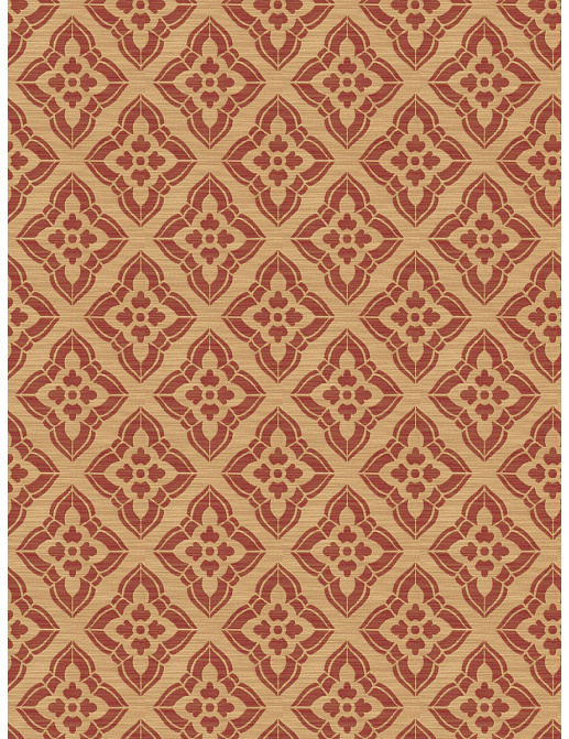Ткань Fabricut Isabelle Borchgrave Mulberry Stucco diamond/Merlot